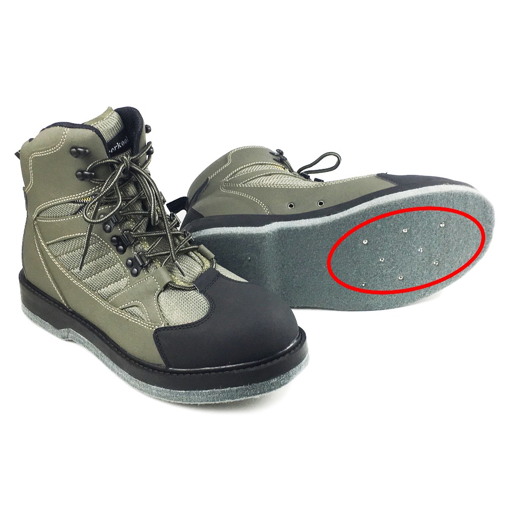 Hunting Boot Insole - 플라이 낚시 신발 펠트 밑창, 손톱이