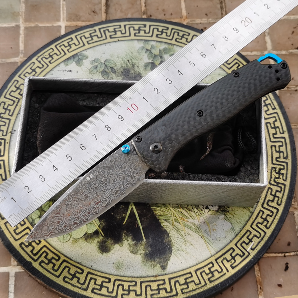 라미네이트 강철 다마스커스 535 티타늄 카본 파이버  - Best Hunting Outdoor Knife 리뷰 및 가격