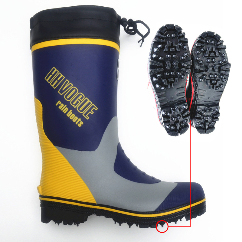 패션 방수 낚시 부츠, 강철 스파이크 단독 고무 장화, - Hunting Boot Insole 리뷰 및 가격